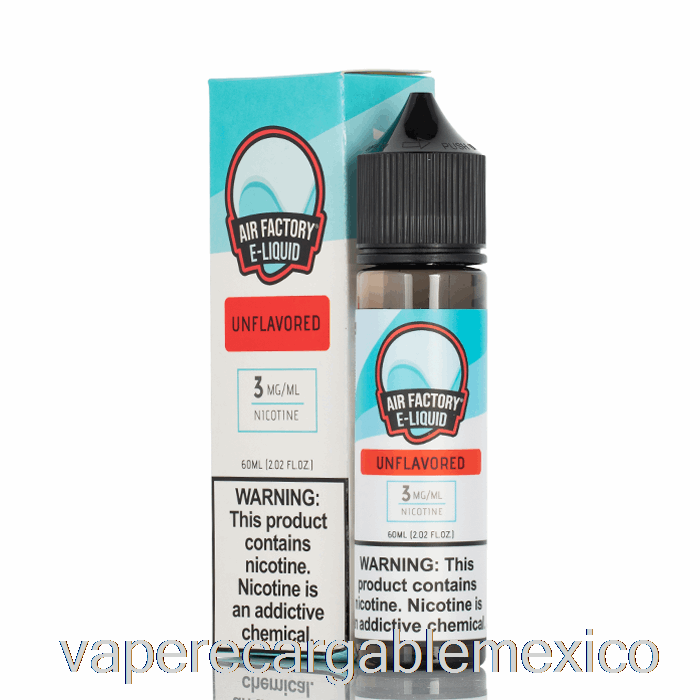 Vape Recargable Sin Sabor - E-líquido Air Factory - 60ml 6mg